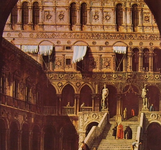 Canaletto: la scala dei giganti in Palazzo Ducale